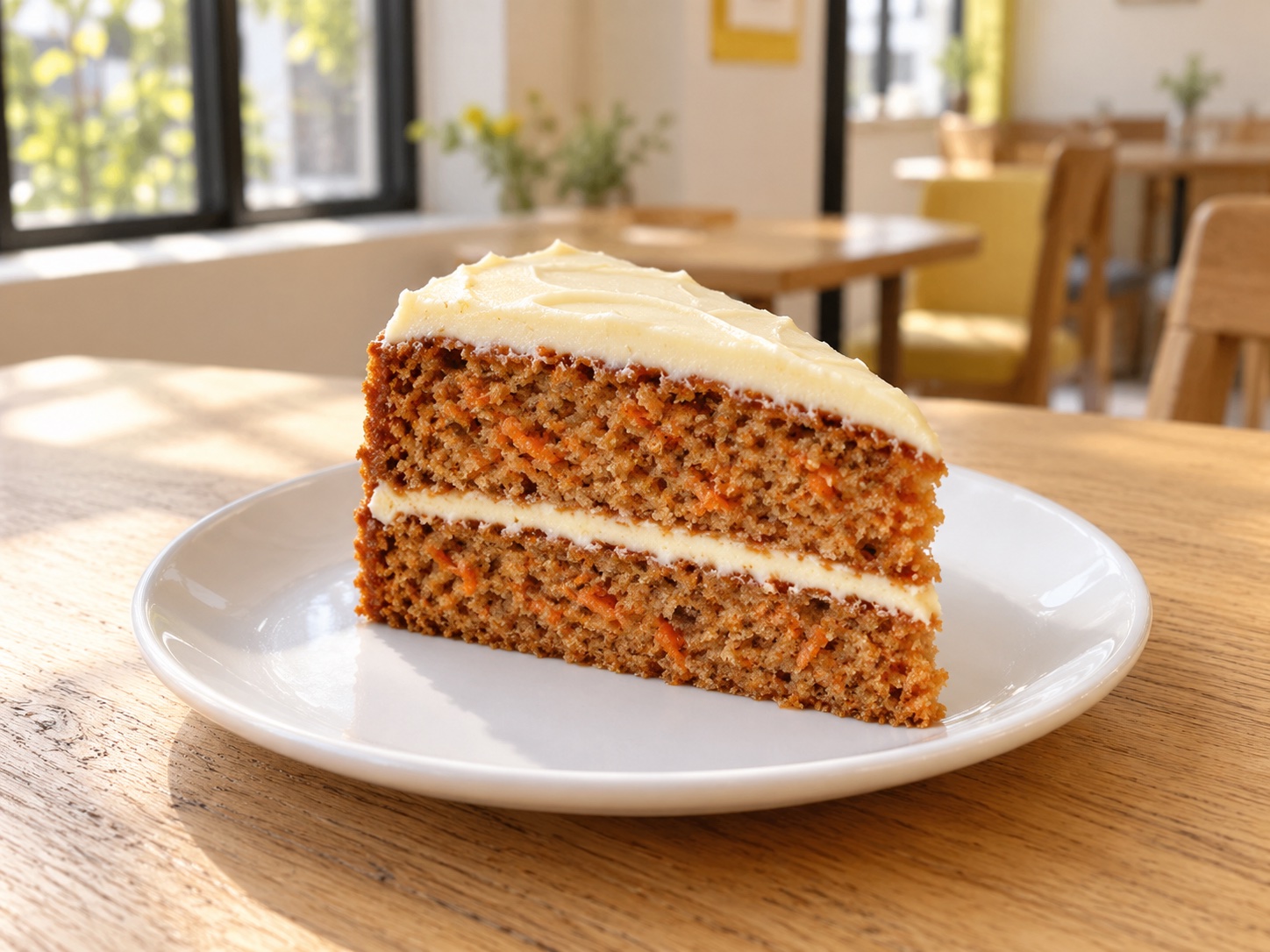 クリームチーズのフロスティングを重ねたキャロットケーキ